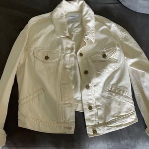 Old navy white jean jacket